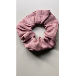 Gumka Lniana M-Scrunchie Brudny Róż