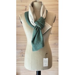 CHUSTA MUŚLINOWA ZŁOTY ŚNIEG NA TRAWIE