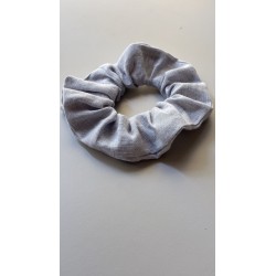 Gumka Lniana M-Scrunchie Popielata