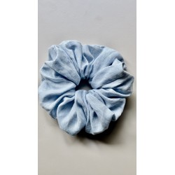 Gumka Lniana L-Scrunchie Błękit